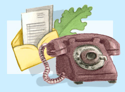 Vintage phone and letter